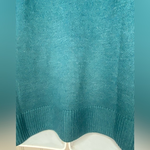 Ella Moss NWT Teal Ribbed Women's Sweater - Picture 7 of 9